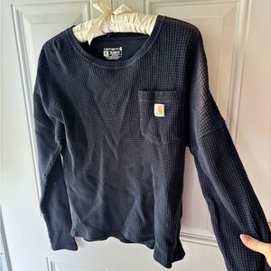 Carhartt Charcoal Waffle Knit Relaxed Fit Shirt